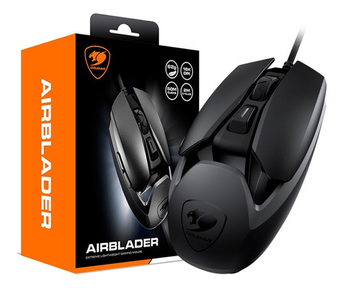 Mouse Gamer Cougar Gaming Airblader Preto 16.000 Dpi Óptico