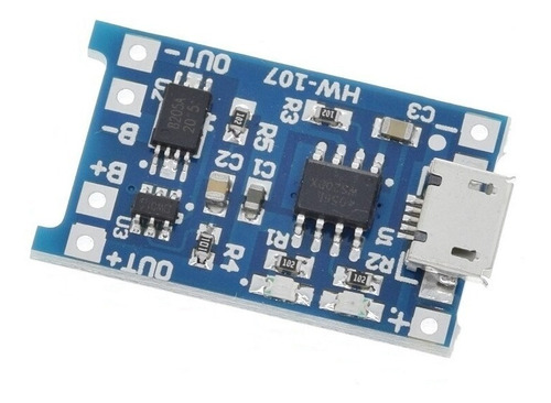 Imagen 1 de 2 de Modulo Tp4056 Micro Mini Usb C Batería Litio 18650 Arduino