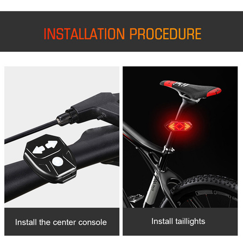 Control De Lámpara Trasera Para Bicicleta, Usb Inteligente,