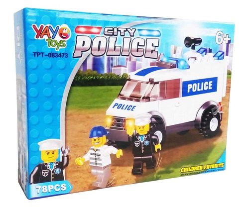 Lego Police 78 Piezas Juego Armable Yayo Toys Armable