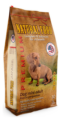 Natural Food  Adulto Raza Pequeña   Premium 10 Kg