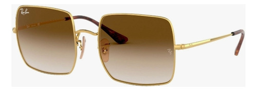 Lentes De Sol Ray Ban Square Rb1971 Marron 54mm Original 