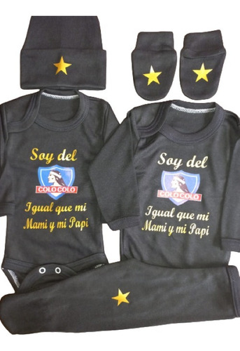 Ajuar Hasta 6m. Soy Del Colo Igual Que Mi Mami Y Mi Papi