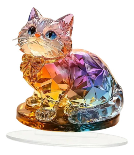 Ornamento Acrílico 2d Cat Plague Collectible Ornament