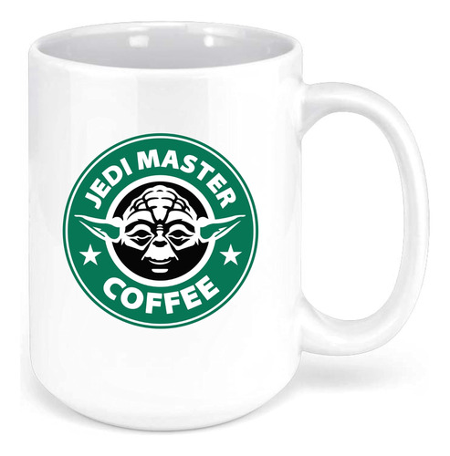 Grubby Garb Jedi Master Coffee - Taza De Café: (15 Oz) Taza 