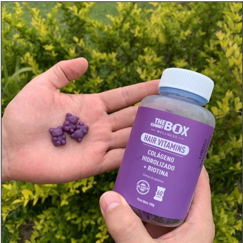 Imagen 2 de 4 de The Gummy Box Hair Vitamins Colageno Hidrolizado + Biotina