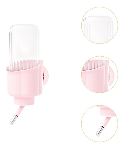 Bebedero Automático Para Conejos, Botella De 500ml Rosa