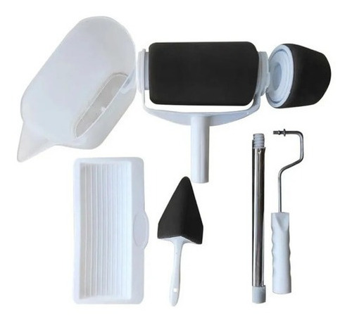 Imagen 2 de 6 de Kit Rodillo Pintar Microfibra Recargable Sin Costura Borde