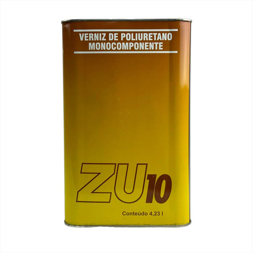 Verniz Poliuretano Zu-10 4,23l Efeito Espelhado Madeira