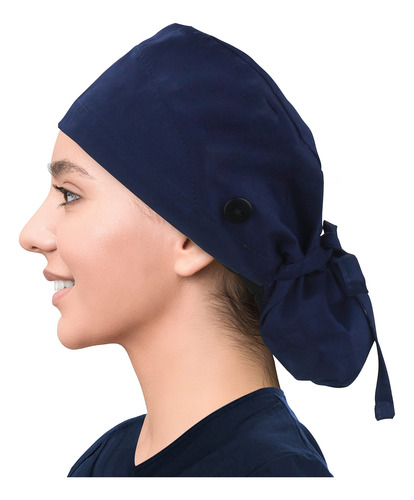 Iris Craft Gorra De Trabajo Ajustable Con Botón, Gorro De T