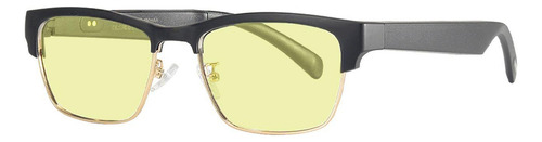 Lentes De Sol Bluetooth Manos Libres Audífonos Inalámbricos Lente Amarillo Varilla Negro Armazón Amarillo Diseño Amarillo