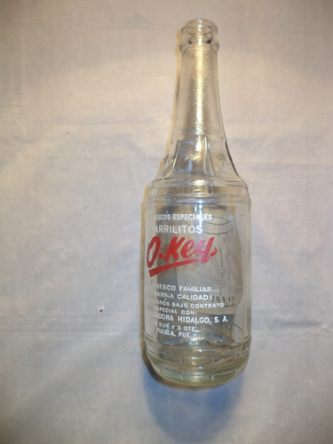 Antigua Botella 435 Ml Barrilitos Gigantes O-key 1954 2 (Usado)