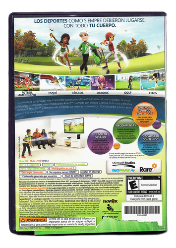 Cámara Sensor Kinect De Xbox 360 (original) +2 Juegos (Usado)
