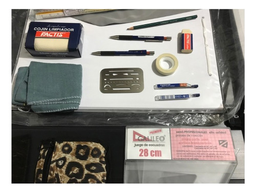 Portaláminas Dibujo Técnico Kit Completo Profesional 15 Pz