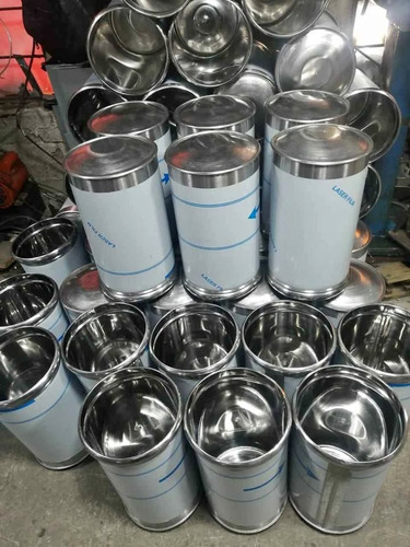 Bote Nevero 20 Litros Acero Inoxidable Gris