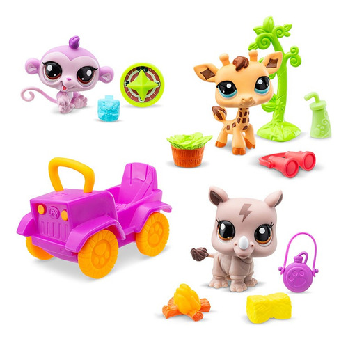 Littlest Pet Shop Play Pack Safari Mascotas Coleccionables