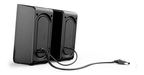 Imagem 3 de 5 de Caixa De Som Gamer Havit Sk201 P2 Estéreo 2.0 Rgb Preto