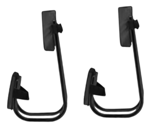 Kit De 2 Cojines Ergonómicos Tubo Negro Almohadilla Negra