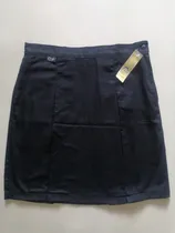 Comprar Falda Escolar Marca Hrd Azul Pliegue Bolsillo Talla 14 37x46