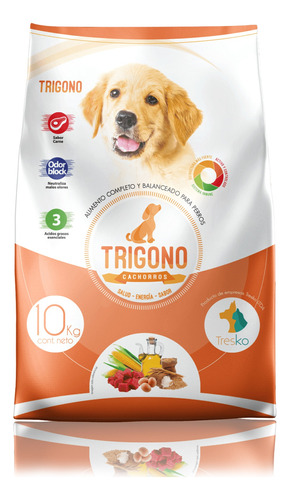 Alimento De Mascota Trigono Perro Cachorro 10 Kg