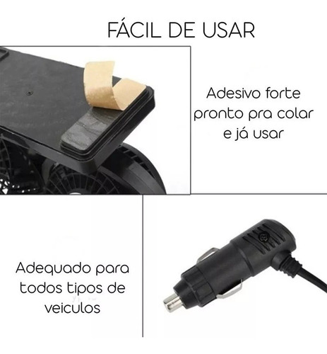 Mini Ventilador Automotriz 24v Camión Doble Autobús Coche