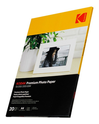 Imagem 2 de 6 de Papel Fotográfico Kodak (atacado) 100 Folhas 200g Gloss - A4