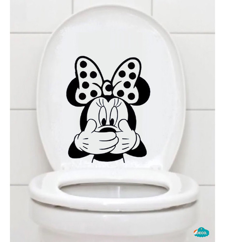 Vinil Decorativo Tapa Wc Modelo Raton Mickey