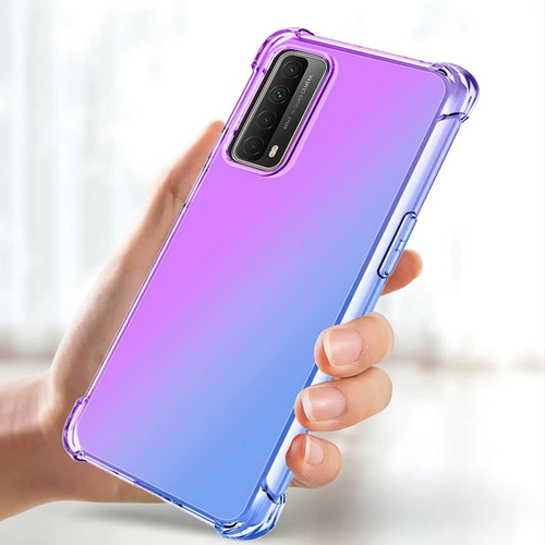 Funda Suave Silicona Degradado Para Huawei P Smart 2021+mica