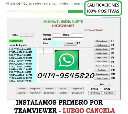 Programa Para Vender Animalitos Sin Internet Autobanqueo!