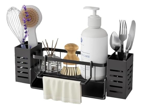 Soporte De Esponja Para Fregadero De Cocina, Con Dos Portaes