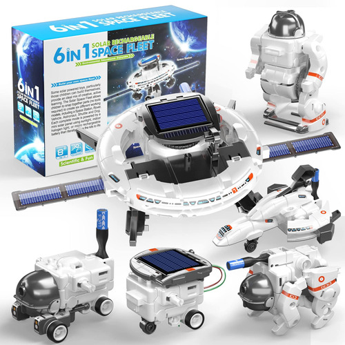 Stem Toys - Kit De Robot Solar 6 En 1 Para Nios, Aprendizaje