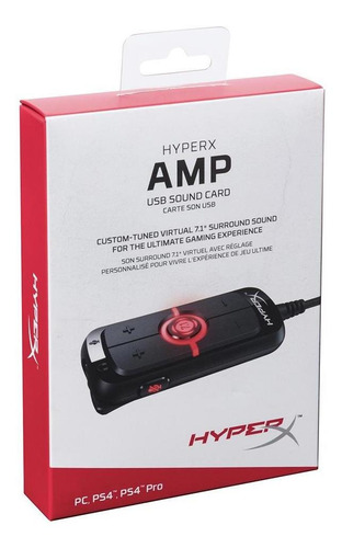 Imagen 3 de 4 de Tarjeta De Sonido Usb Hyperx Amp - Sonido Envolvente Virtual