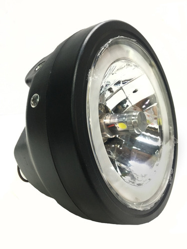 Farol Delantero Para Moto Gs F Con Luz Led Ojo Ángel .