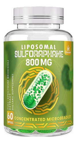 Sulforafano Liposomal Apoyo Hepatico 800 Mg 60 Capsulas Sabor Sin Sabor