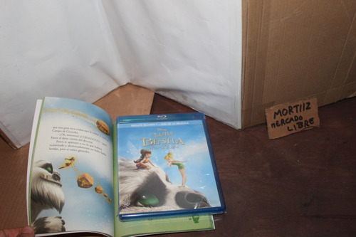 Pack Bluray + Libro Tinker Bell Bestia Nunca Jamás Disney (Usado)