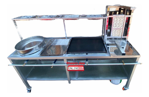 Mueble Para Tacos , Choricera, Vaporera , Plancha Pastorero