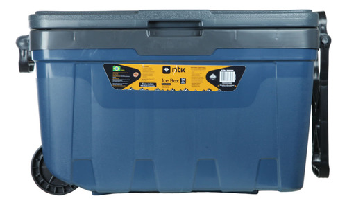 Caixa Termica Ice Box Cooler 54l C/rodas (cinza/azul) - Ntk