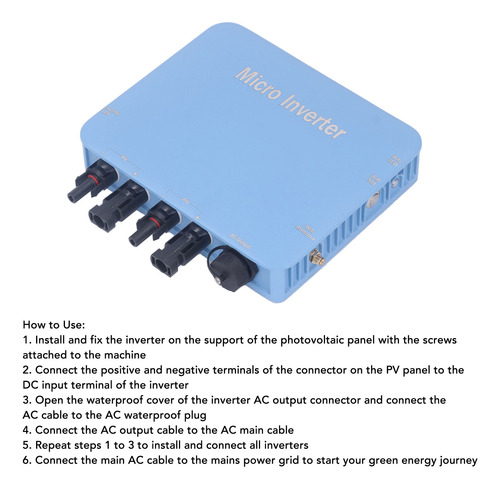 Panel Solar Inversor Conectado A Microred Dc A Ac Wifi