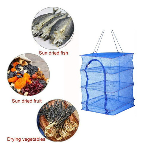 Jaula Colgante Plegable Para Red De Pesca Verduras 5 Capas