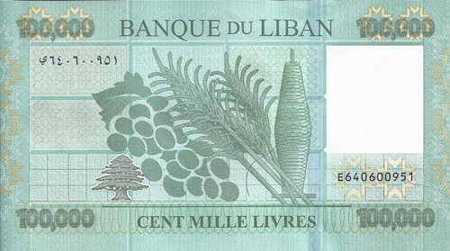 Libano 100000 Libras 2022