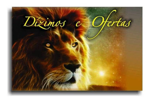 Envelope Dízimos E Ofertas Leão (pacote Com 100 Unidades)