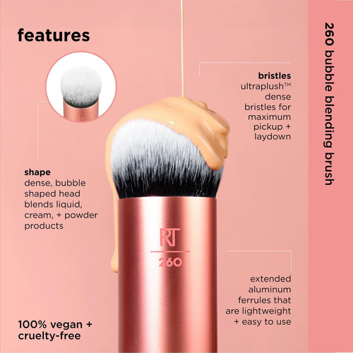 Real Techniques Pincel Maquiagem Bubble Blending Brush Face