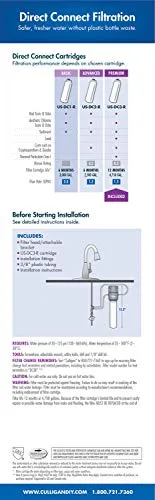 Filtro De Plomo Culligan Us-dc3 Under Sink Direct Connect De