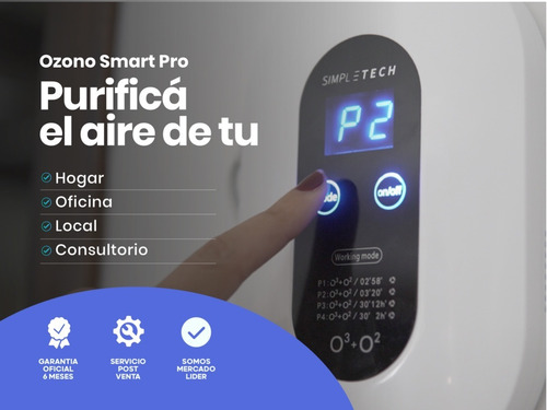 Imagen 5 de 7 de Ozonizador Consultorio Oficina Hogar Purificador Aire Fijo