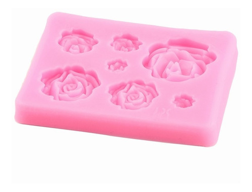 Molde De Silicona Rosas Flores Deja Peonía Fondant Pasta