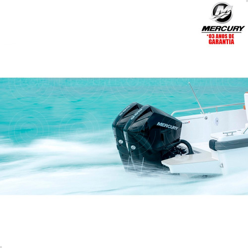 Motor Popa Mercury 4t 200hp Xl Efi V6 Mec Pess Física Preto