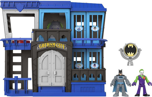 Batman Cárcel Recargada Juego Métrico Con 2 Figuras