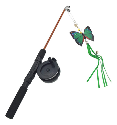 Juguetes Para Varita Para Gatos, Juguete Interactivo Verde