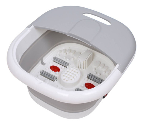 Hidromassageador Para Pés Elétrico, Spa Dos Pés Com Bolhas, Aquecimento E Infravermelho, Roletes Massageadores - 127v