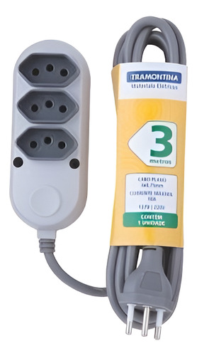 Kit 2 Extensão Múltiplas 2p+t 3 Metros Tramontina